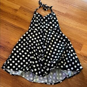 Queen of Holloway Black and White Polka Dot Dress